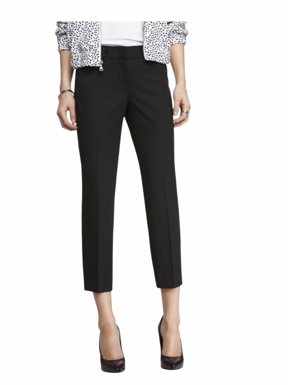 Express Editor Cropped Slim Straight Pants
